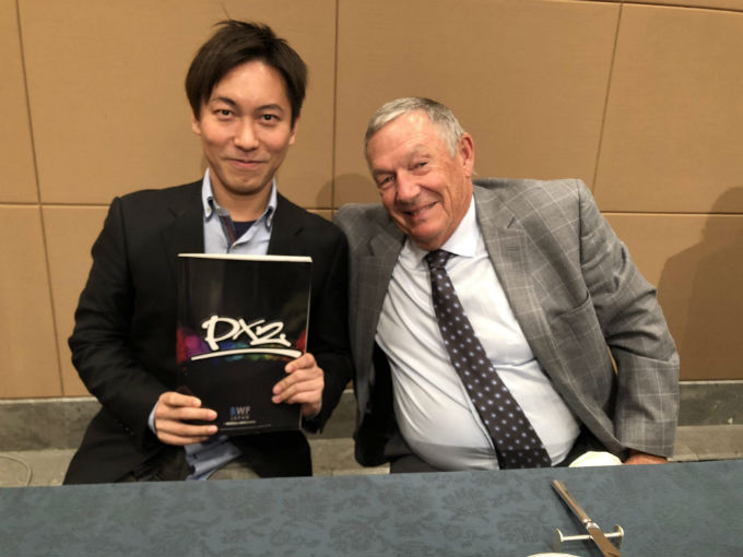 2018年マーク・シューベルト氏と一緒に。